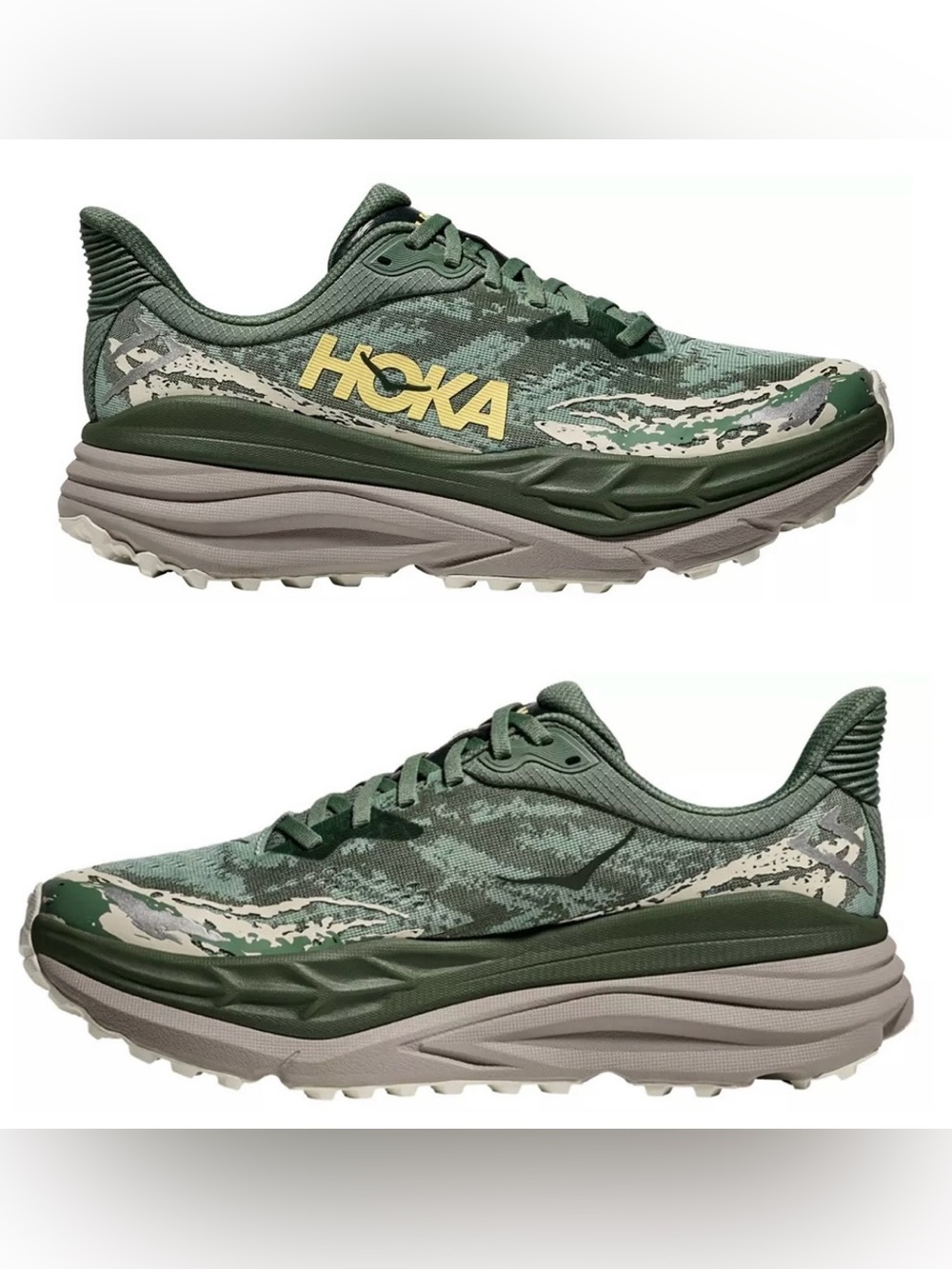 Hoka ONE ONE 🔥 Stinson 7 Fern Cement Forest Cover Green Shoes 1141530 FNCM 9 11